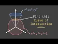 Vector Equation of the Curve of Intersection of a Hemisphere and Cone Glass of Numbers