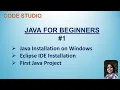 Java Programming For Beginners in Hindi - Java and Eclipse installation on Windows Practical Demo