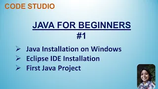 Java Programming For Beginners in Hindi - Java and Eclipse installation on Windows Practical Demo