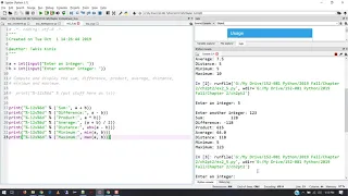 Programming in Python - Chapter 2 Exercises Part 2