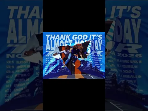 THE COUNTDOWN TO THE THANK GOD IT’S ALMOST MONDAY TOUR IS OFFICIALLY ON! 🩵