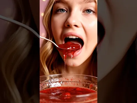 Masha loves eating, strawberry jam 🍓￼