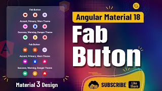 Angular 18 Stylish Fab-Button in Angular Material tutorial Material 3 Design