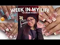 week in my life as a teen nail tech 12 clients