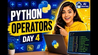 Python Operators for Beginners Arithmetic Comparison Logical Operators Day 4 AI Journey