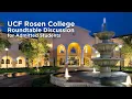 UCF Rosen College Roundtable Discussion with Faculty Staff Alumni and Students