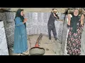 Download Lagu The happy smile of nomadic lady's: The end of tiling, a big step towards a dream house in a cave