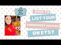 List Your Embroidery Design on Etsy FAST Easy Tutorial for Digital Product Sellers Step by Step