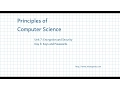 CS Principles - Unit 7 Day 3 Keys and Passwords