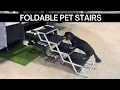 Foldable Dog Stairs for Cars and Trucks Sturdy Stable to Protect your Pet