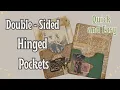 Double - Sided Hinged Pockets Easy Ephemera for Junk Journal