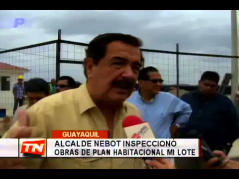 Alcalde Nebot inspeccionó obras de plan habitacional Mi Lote
