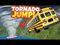 Download Lagu Jumping SCHOOL BUSES Into a TORNADO in BeamNG Drive Mods!