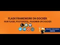 How To Install and Use Flask PostgreSql pgAdmin with Docker VScode on Ubuntu Linux OS