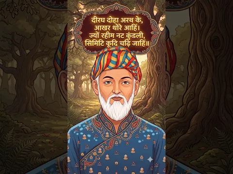 दोहा - दीरघ दोहा अरथ के, आखर थोरे आहिं।ज्यों रहीम नट कुंडली, सिमिटि कूदि चढ़ि जाहिं॥