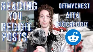 ASMR Reading Reddit Posts from AITA OffMyChest Toxic Reddit Close-Up Whisper Reading