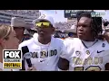Deion Sanders Shedeur Sanders react after Colorado s STUNNING UPSET over TCU CFB on FOX
