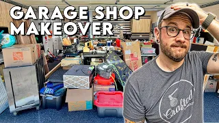 My garage shop was a DISASTER! Garage Storage Makeover