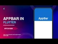 Flutter AppBar Tutorial Learn AppBar in Flutter for Beginners Step-by-Step
