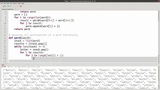 Permutations Iteratively