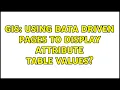 GIS Using Data Driven Pages to display Attribute table values