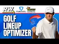 RotoWire Golf Lineup Optimizer Tutorial Helps with DraftKings FanDuel and more