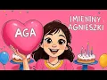 Lagu 𝐀𝐆𝐍𝐈𝐄𝐒𝐙𝐊𝐀 • PIĘKNE Życzenia na imieniny Agnieszki 🌸 Piosenka 2026  (HIT!)