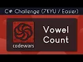 C Vowel Count coding problem in under 10 minutes
