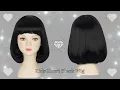 Yan Dream Shrek Lord Farquaad Wig Short Black Bob Wig Cosplay Party Wig for Kids