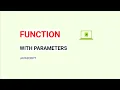 JavaScript function with parameters javascript functions with return value