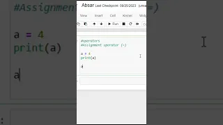 Assignment Operator in Python
