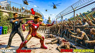 Franklin Become Ironman To Survive 100 DAYS in a Zombie Apocalypse World in GTA 5!