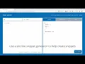 Creating snippets in VScode