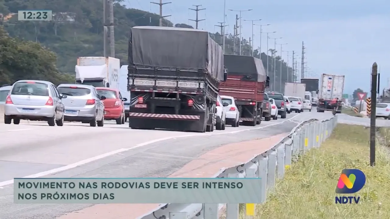 Movimento nas rodovias de SC deve ser intenso nos próximos dias.