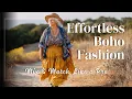 Mastering Boho Layers Effortless Mix-and-Match for Ageless Style Over 60