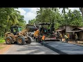 How Rural Roads Are Built: Step-by-Step Modern Gravel Paving Process | Heavy Equipment at Work