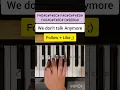 Download Lagu We Dont Talk Anymore Easy Piano Tutorial