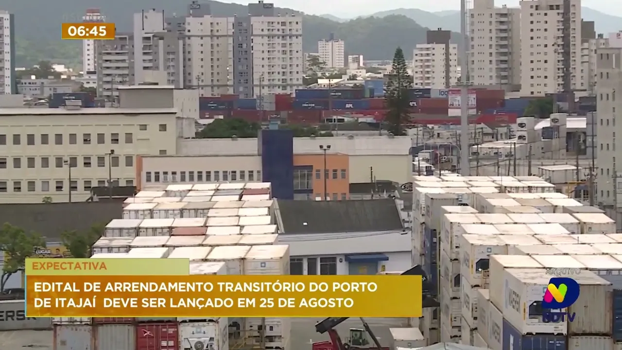 Edital de arrendamento transitório do Porto de Itajaí deve ser lançado ainda neste mês