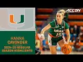 2024-25 Hanna Cavinder Regular Season Highlights Miami Guard
