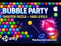Bubble Party Shooter Puzzle - 1400 Levels Unity Source Code Android iOS at Playsourcecode com