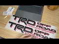TRD Off Road Decals Stickers open box