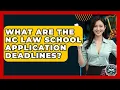 What Are The NC Law School Application Deadlines - Law School Prep Hub