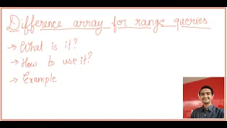 Difference Array for range query updation