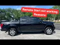 2015-2020 Ford F-150 remote start not working Reasons