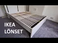 How to assembe IKEA LONSET bed base