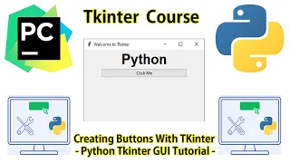 Tkinter Course Creating Buttons With TKinter Python Tkinter GUI Tutorial Button widget