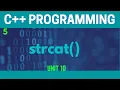 strcat function in C