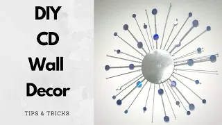 how to make cd wall decor easy diy homedecor tutorial