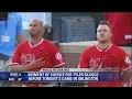 Los Angeles Angels play for first time since unexpected death of pitcher Tyler Skaggs