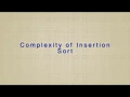 Time and Space Complexity of Insertion Sort